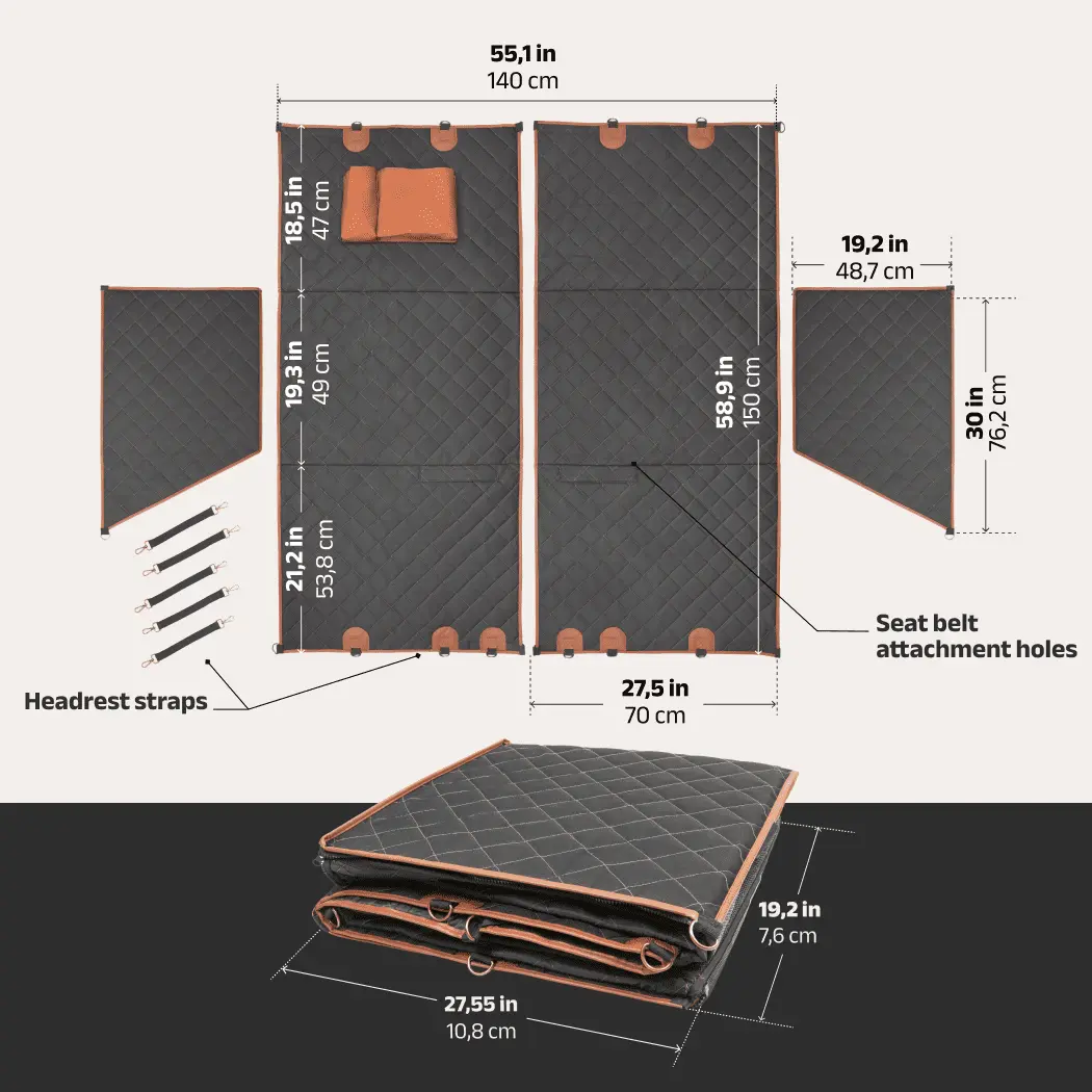 Detailed look at RAM 1500 Dog Seat Cover - image 4 (product view)