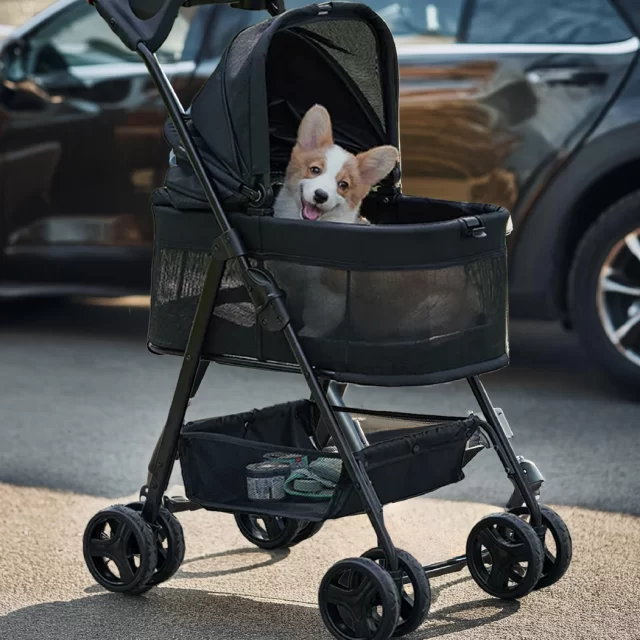 Folding Dog Stroller  |  “Carry Me” by Owleys