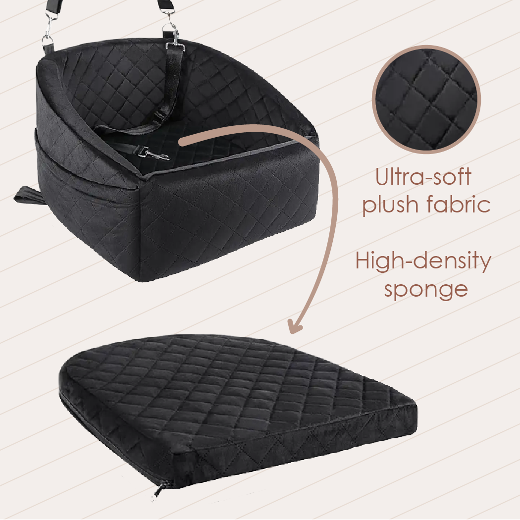 Dog Car Booster Seat  |  “Paws Ride” by Owleys in detail - image 6 (product view)