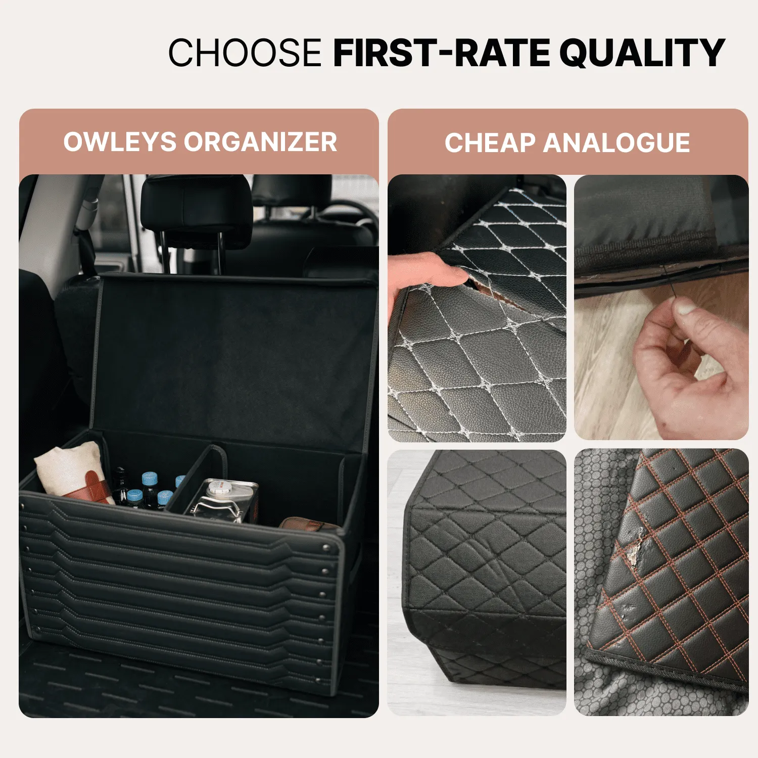 Image of Car Trunk Organizer  |  17.7 in – “Highway” by Owleys - view 5 (product view)