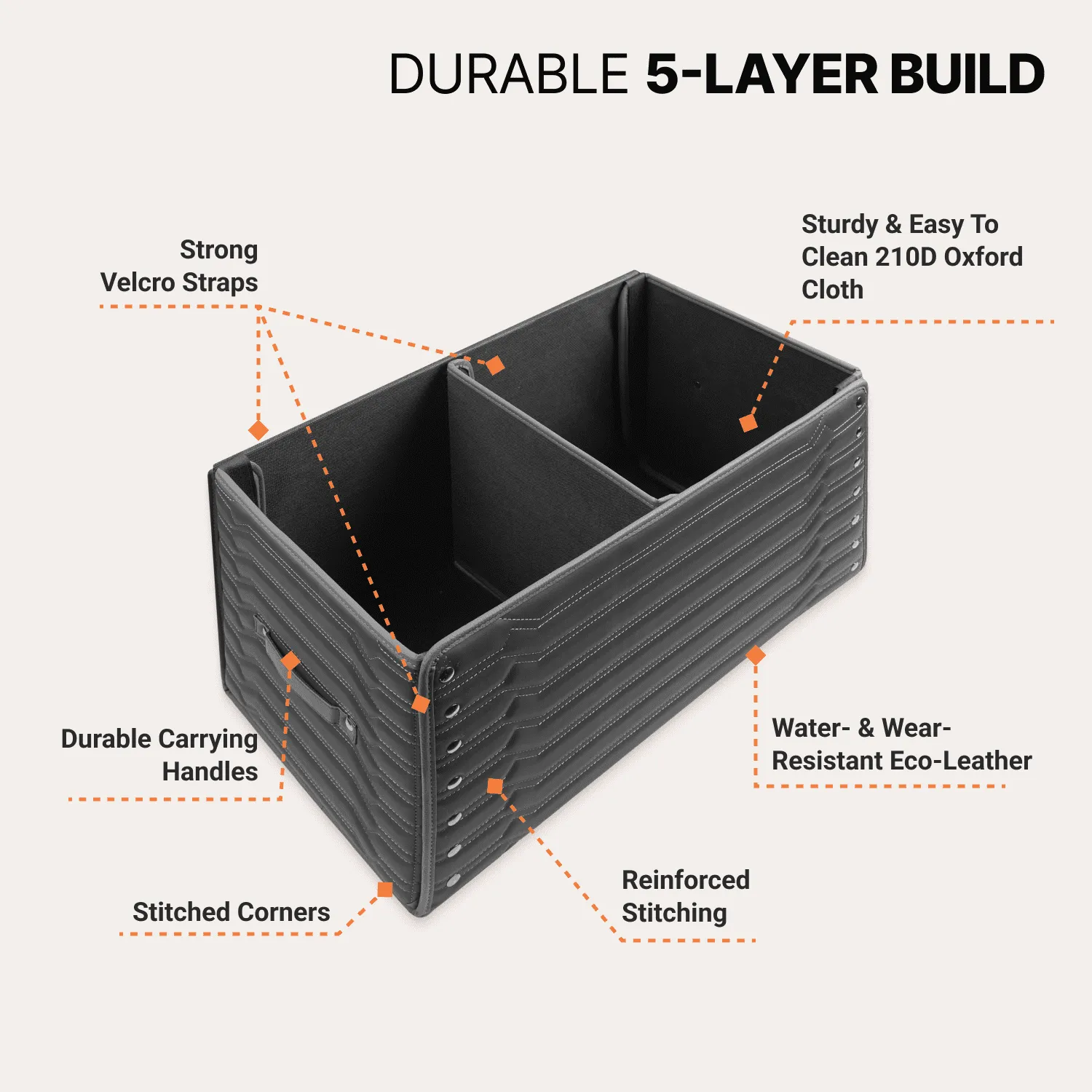 Car Trunk Organizer  |  21.6 in – “Highway” by Owleys - View 3