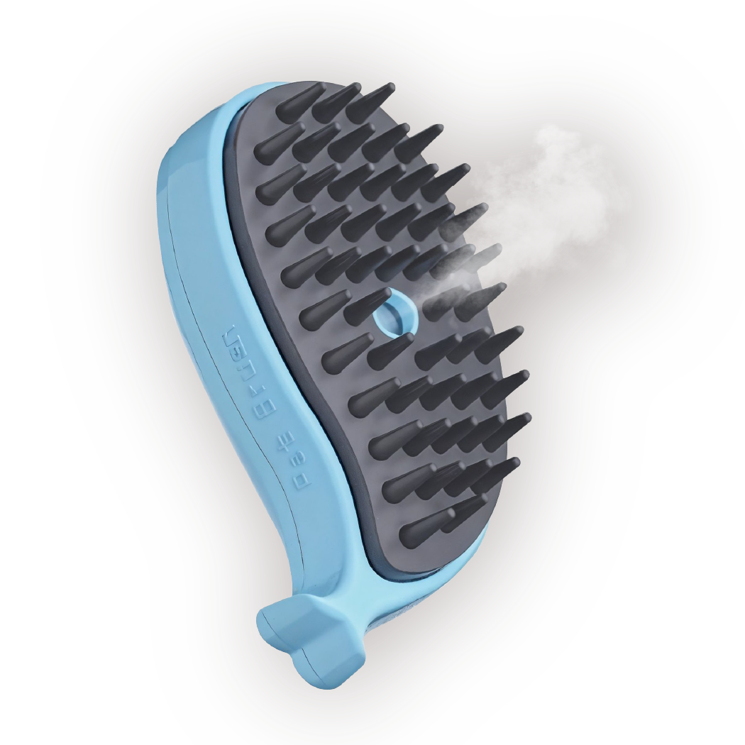 Image of Cat Steam Brush  |  “Happy Fur” by Owleys - view 5 (product view)