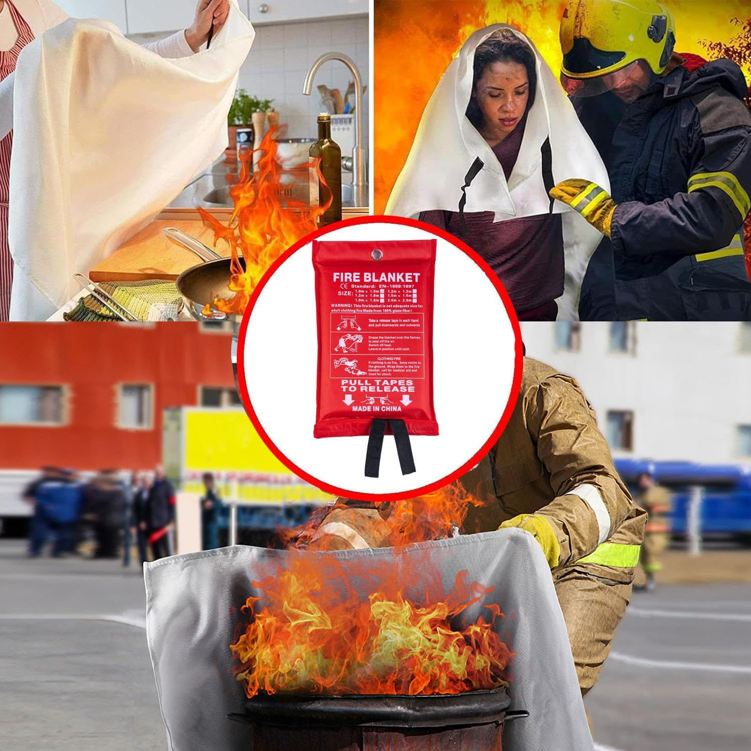 Fire Blanket  |  “Anti-Flame” by Owleys in detail - image 6 (product view)