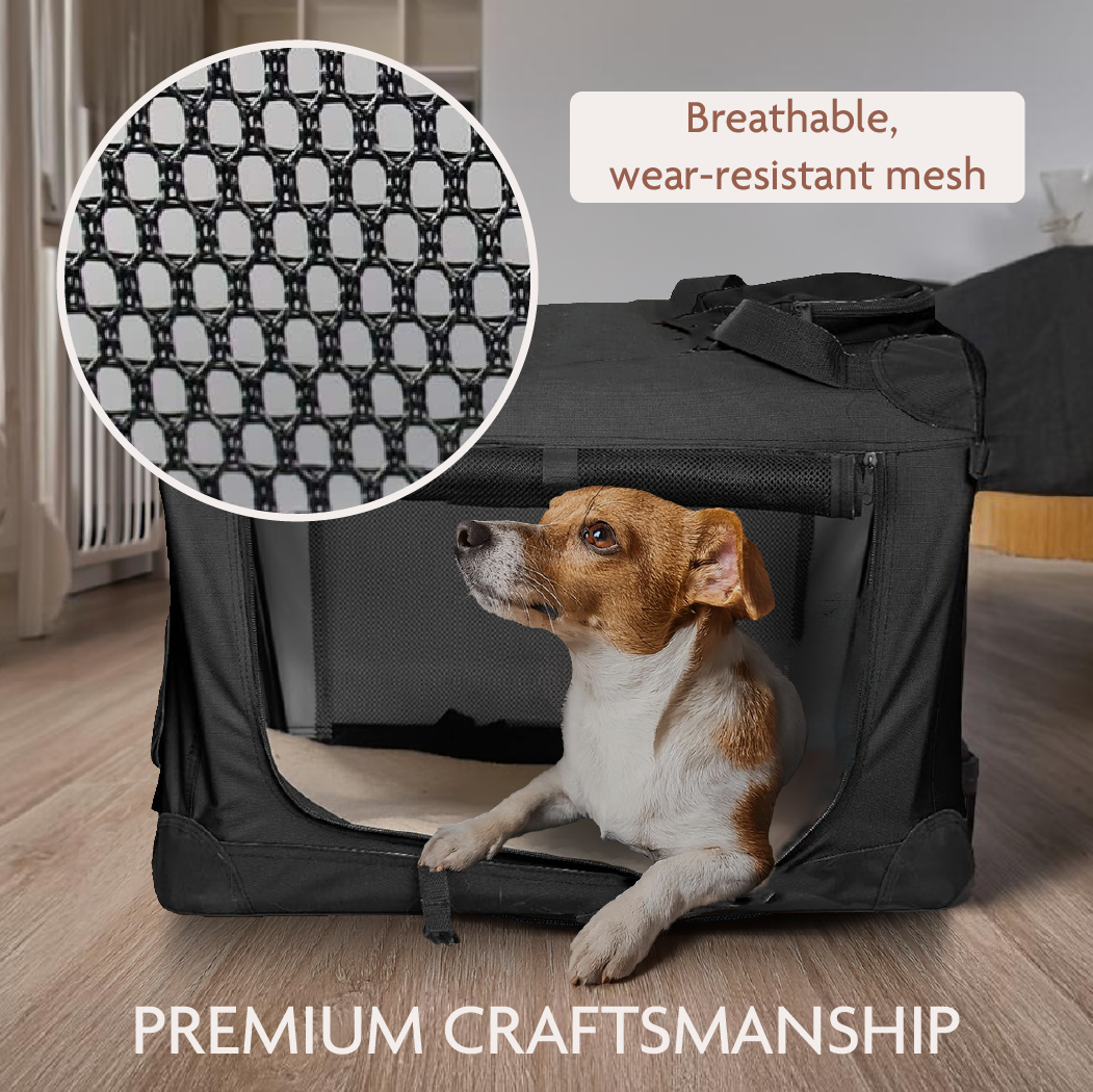 Image of Folding Dog Carrier  |  “Pup Crate” by Owleys - view 5 (product view)