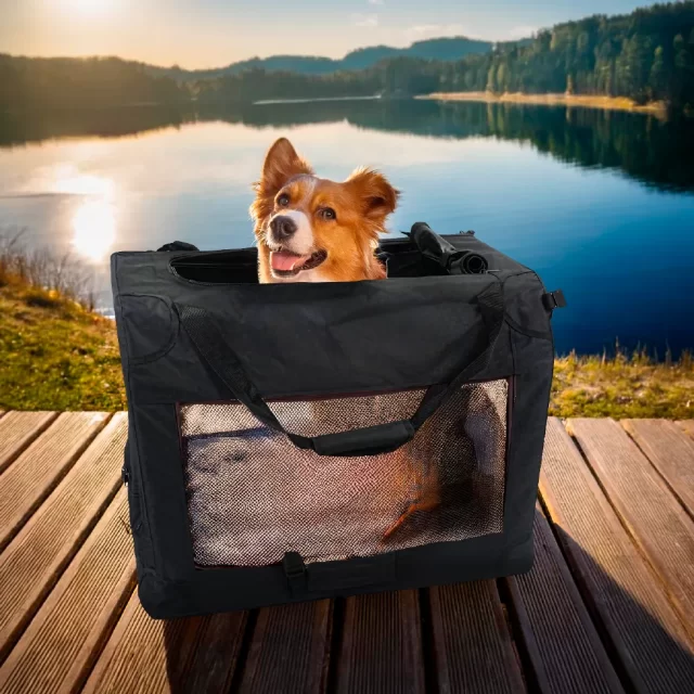 Folding Dog Carrier  |  “Pup Crate” by Owleys