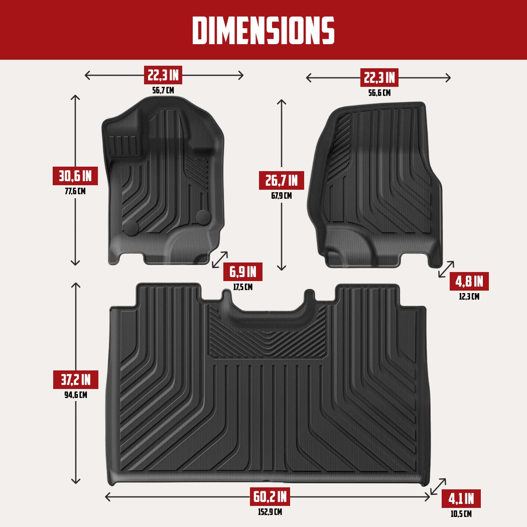 Ford F-150 Floor Mats  |  2021-2023 Models Custom Fit - View 4