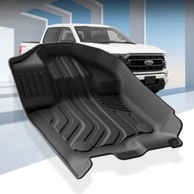 Close-up of Ford F-150 2021-2023 Floor Mats Set - view 7 (product view)