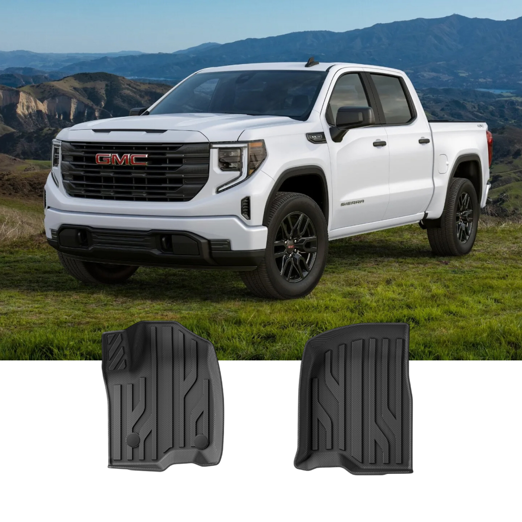 GMC Sierra Floor Mats – Eco-Safe TPE  |  2019-2023 Models Custom Fit