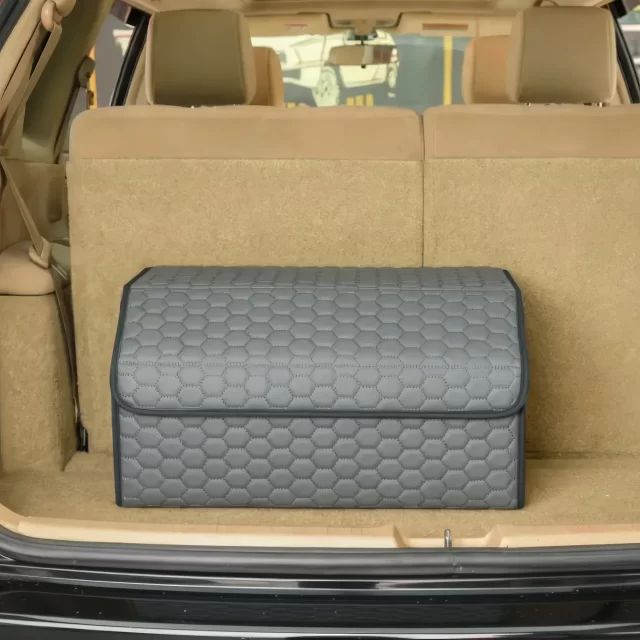 Car Trunk Organizer  |  21.6 in  – Gray “Hexy” by Owleys