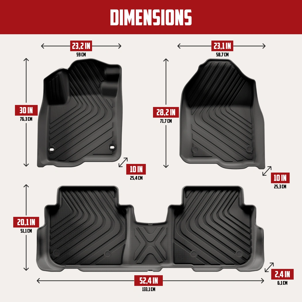 Honda CR-V Floor Mats  |  2023 Model Custom Fit - View 4