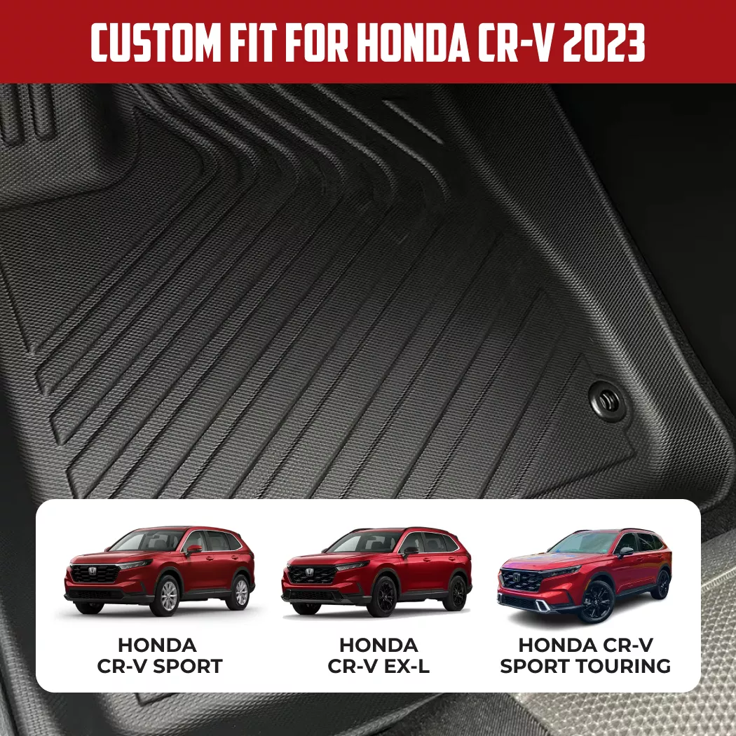 Close-up of Honda CR-V Floor Mats  |  2023 Model Custom Fit - view 2 (product view)