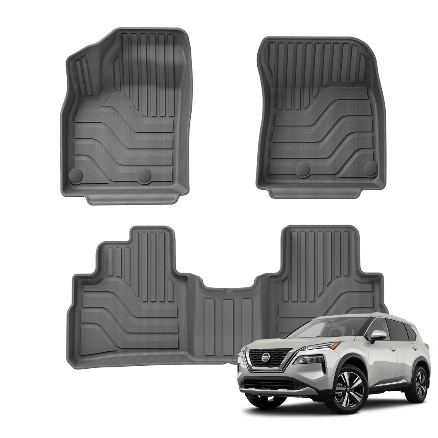 Image of Nissan Rogue 2021 Floor Mats Set - view 0 (product view)