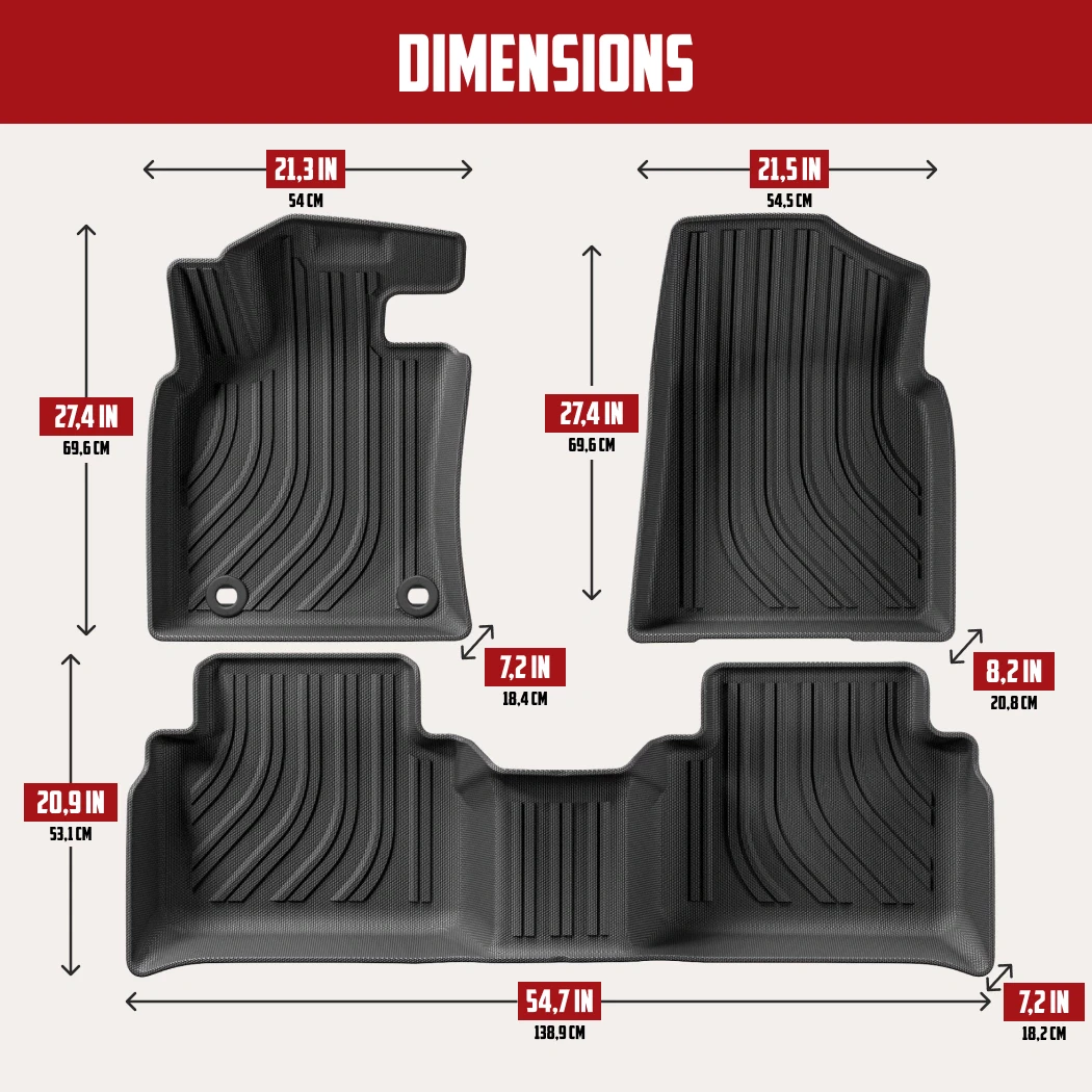 Toyota Camry Floor Mats  |  2020-2023 Models Custom Fit - View 4