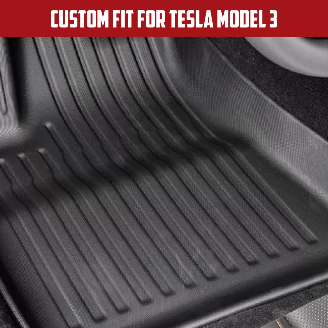 Tesla Model 3 Floor Mats  |  Custom Fit - View 3