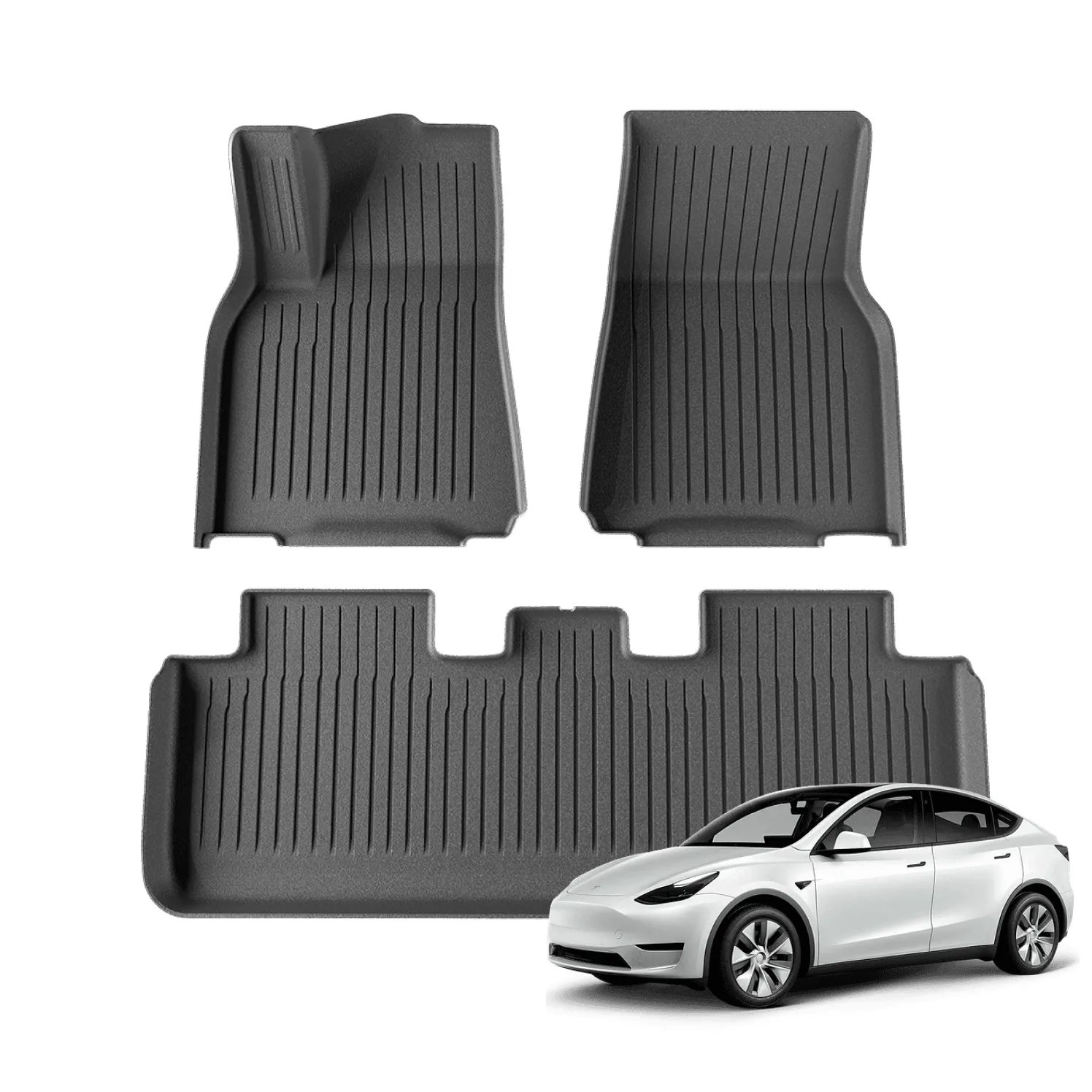 Image of Tesla Model Y Floor Mats Set - view 0 (product view)