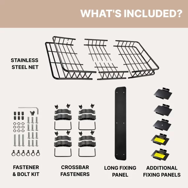 Detailed look at Car Roof Rack Basket  |  “Topper” by Owleys - image 4 (product view)