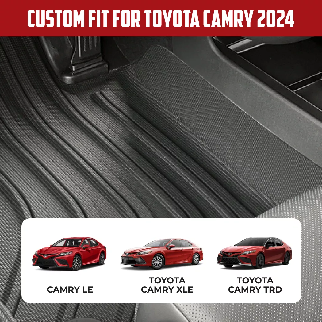 Toyota Camry Floor Mats  |  2024 Model Custom Fit - View 3