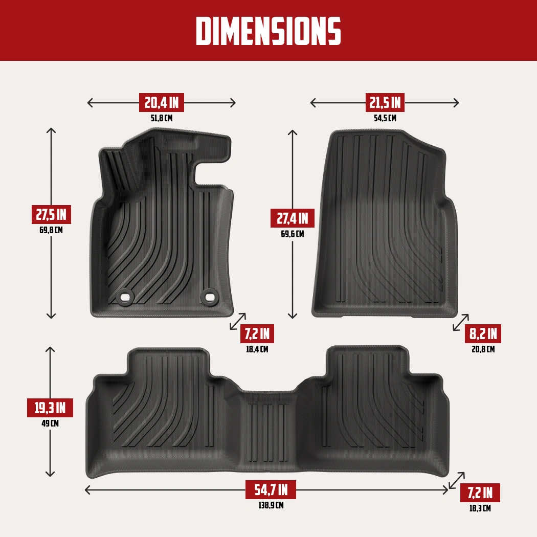 Toyota Camry Floor Mats  |  2024 Model Custom Fit - View 4