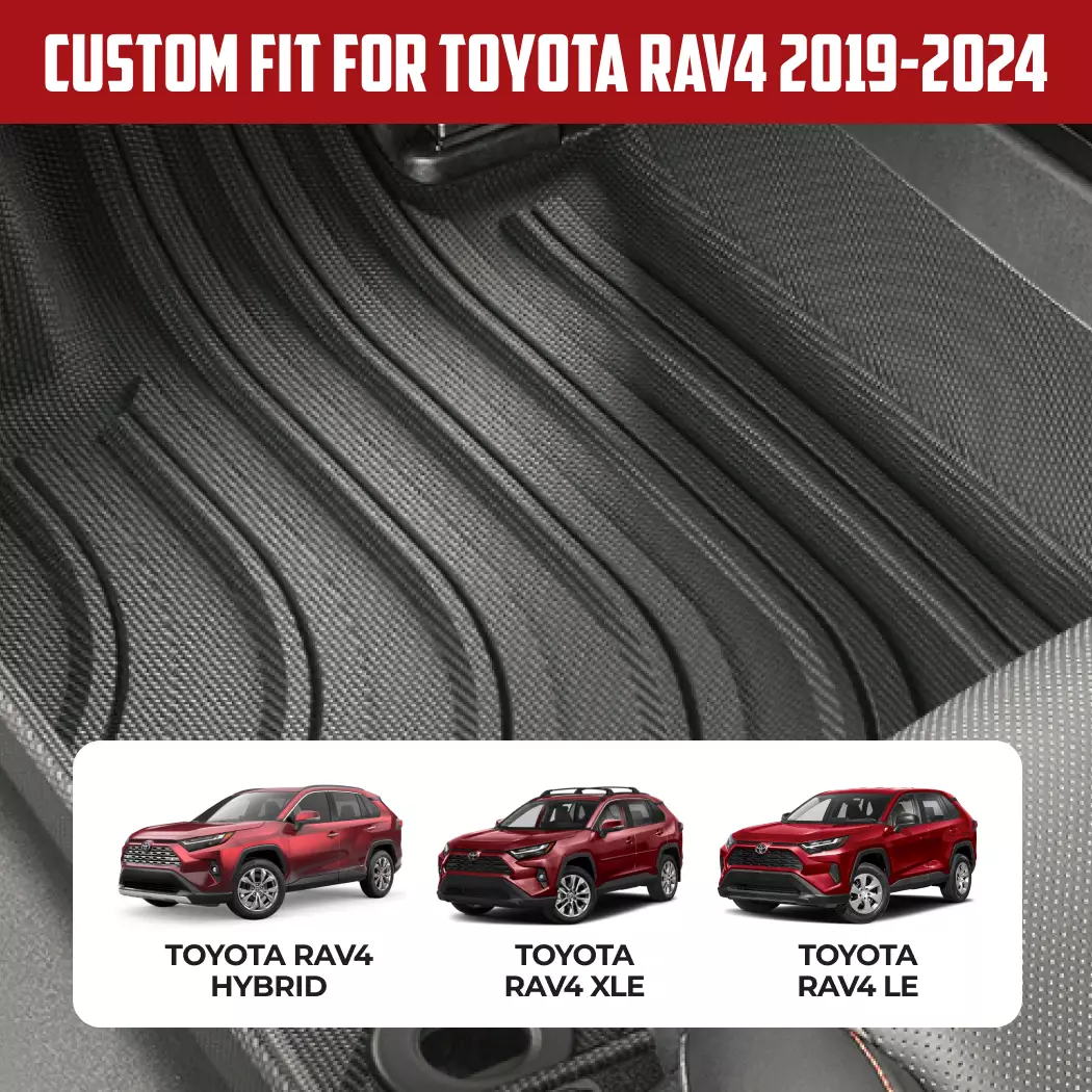 Toyota RAV4 Floor Mats  |  2019-2024 Models Custom Fit - View 3