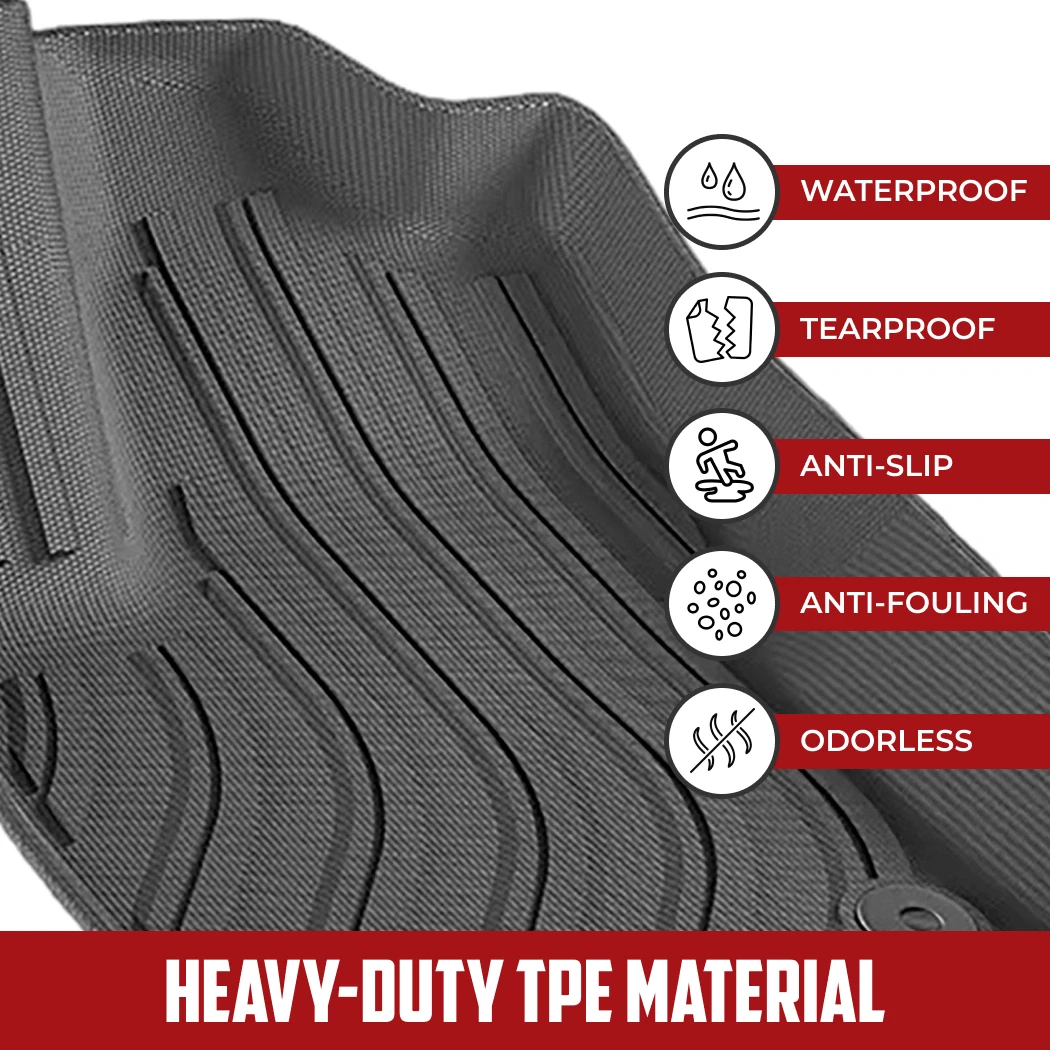 Toyota Tacoma Floor Mats  |  2023-2024 Models Custom Fit - View 2