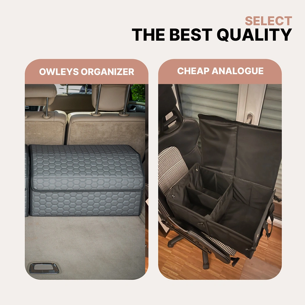 Image of Car Trunk Organizer  |  21.6 in  – Gray “Hexy” by Owleys - view 5 (product view)