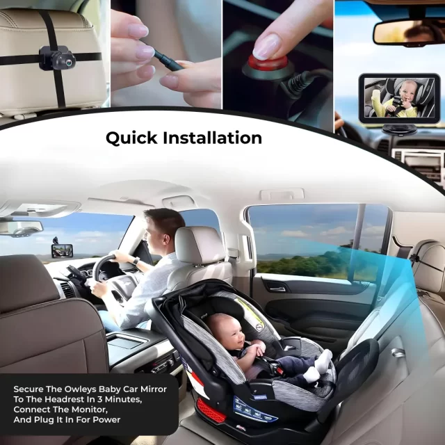 Image of Baby Car Camera  |  “Peekaboo” by Owleys - view 5 (product view)