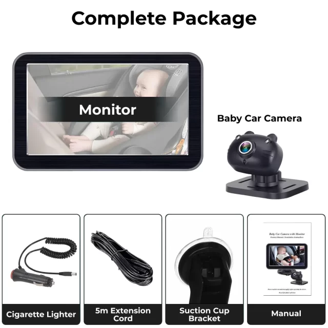 Close-up of Baby Car Camera  |  “Peekaboo” by Owleys - view 2 (product view)