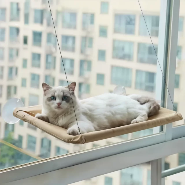 Cat Window Hammock  |  “Sky Lounge” by Owleys in detail - image 6 (product view)