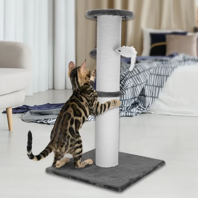 Detailed look at Cat Scratching Post  |  “Purr Pad” by Owleys - image 4 (product view)