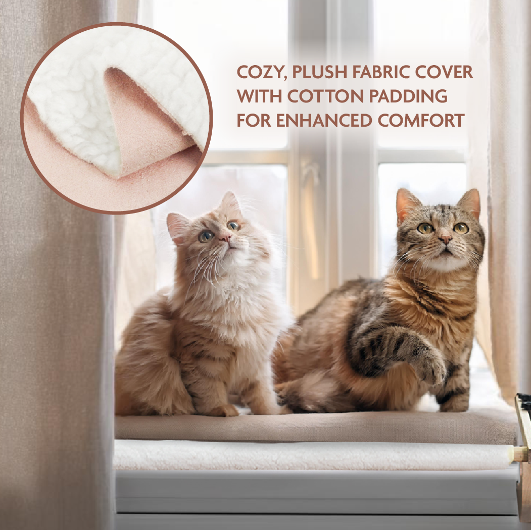 Cat Window Perch  |  “Purring Dream” by Owleys in detail - image 1 (product view)