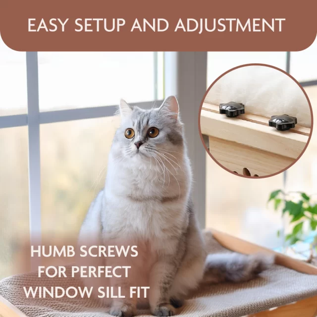 Cat Window Perch  |  “Purring Dream” by Owleys product image 3 (product view)