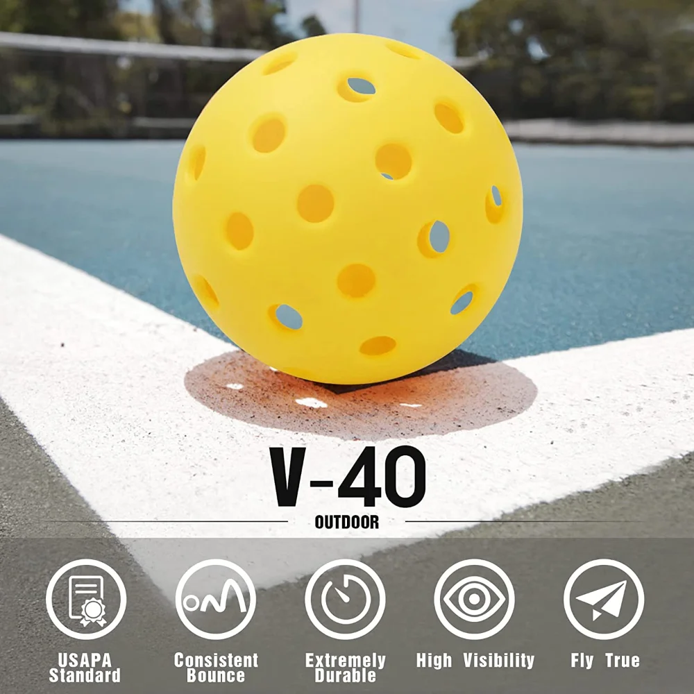 Pickleball Balls (Set of 6)  |  “FlyBall” by Owleys - View 5