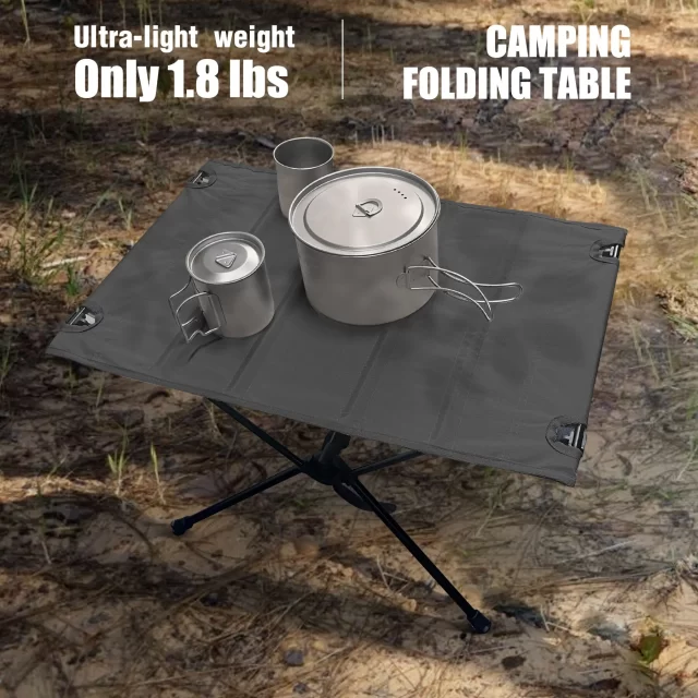 WESTTUNE Camping Folding Table Lightweight 1680D Oxford Roll-Up Table Portable Aluminum Alloy Tourist Tables for Outdoor Picnic