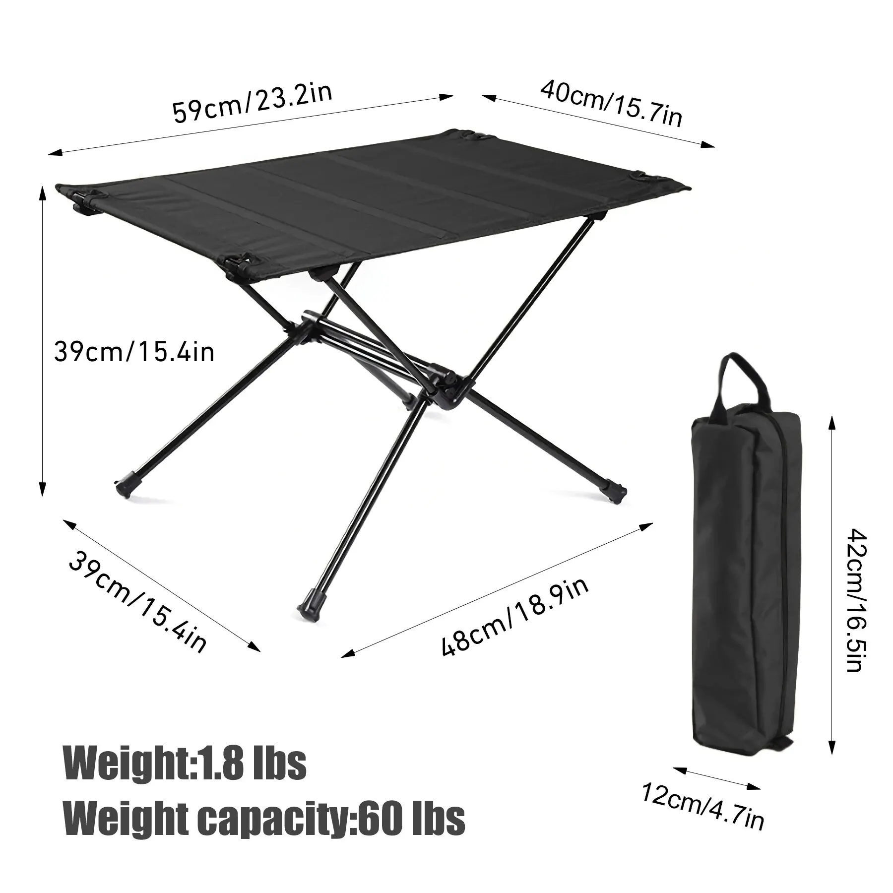 Camping Folding Table for Picnics  |  “PortaDine” by Owleys - View 5