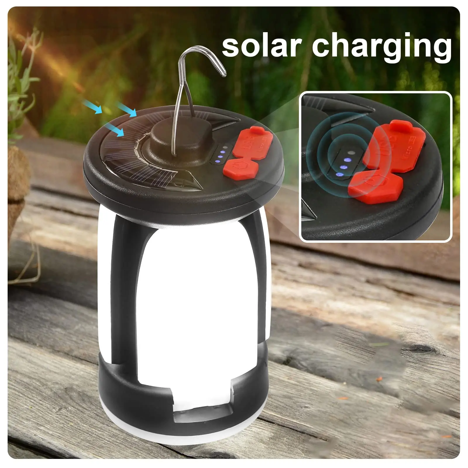 Solar Camping LED Lantern  |  “PeakGlow” - View 4