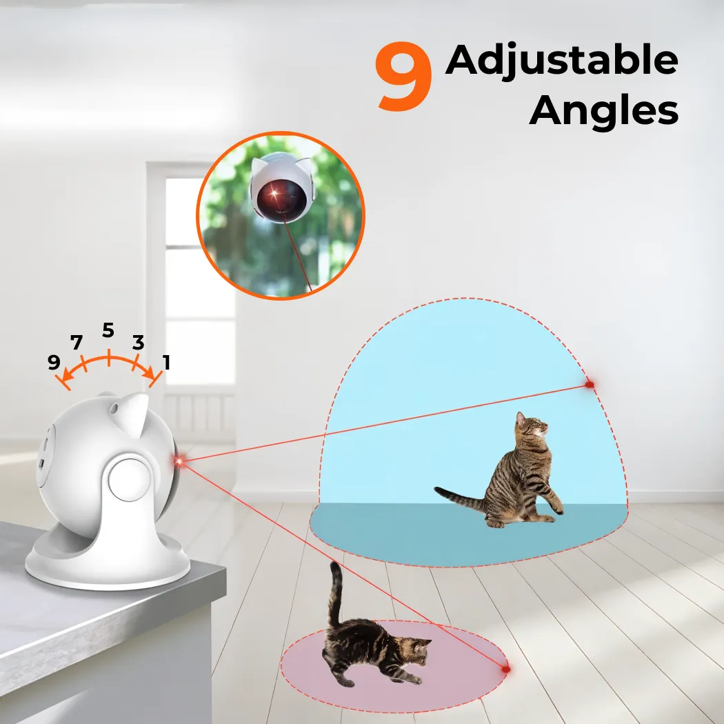 Automatic Cat Laser Toy  |  “BiteMe” by Owleys product image 3 (product view)