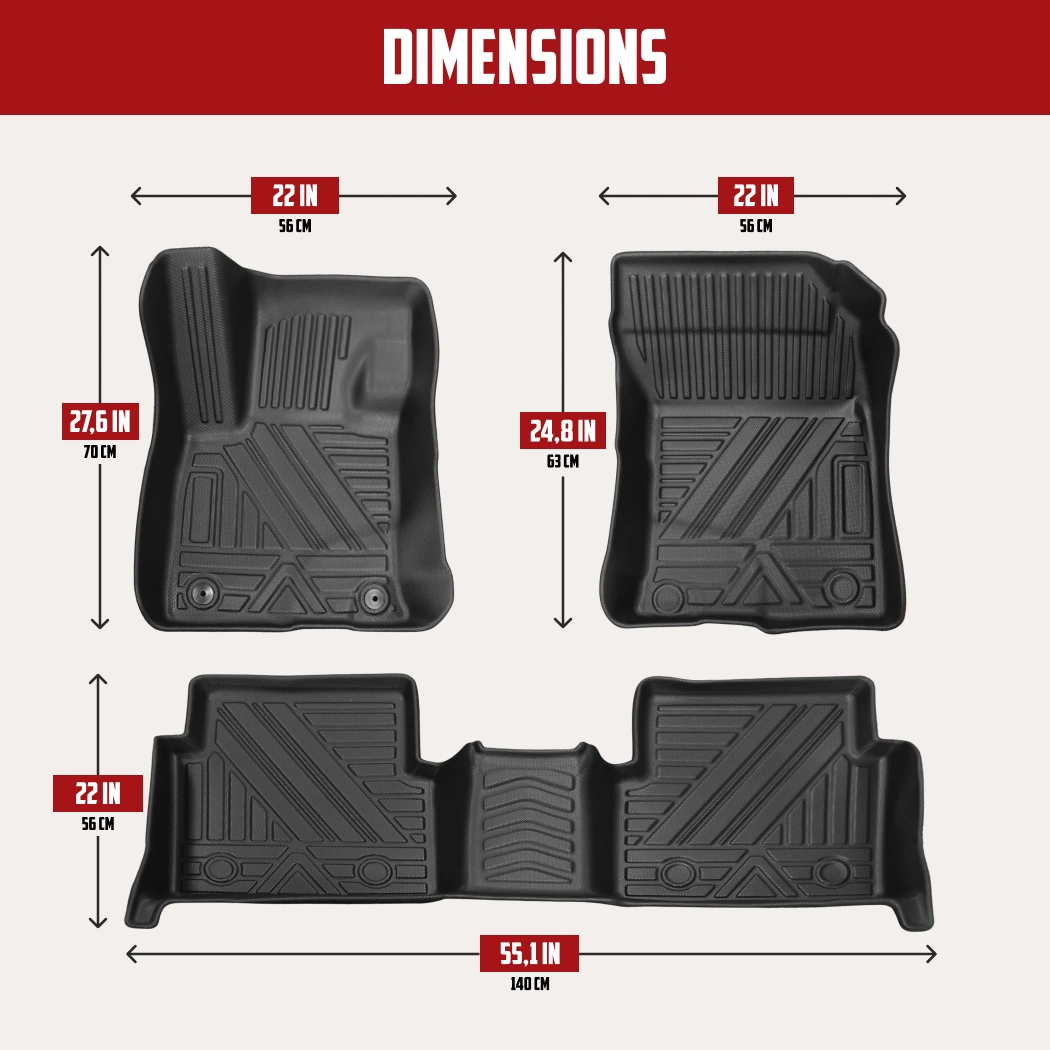 Ford Escape Floor Mats  |  2020-2024 Models Custom Fit - View 4