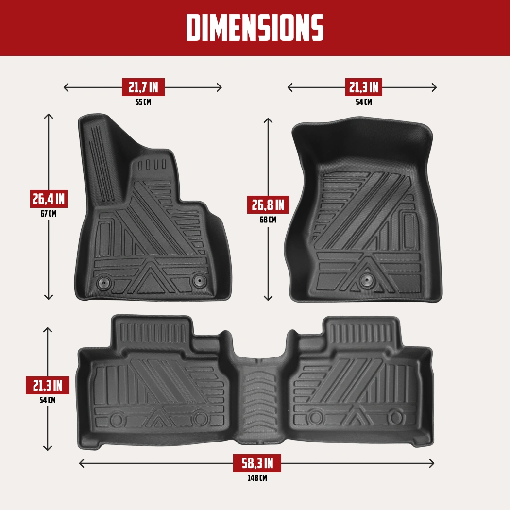 Ford Explorer Floor Mats  |  6-Seater 2023 Model Custom Fit - View 4