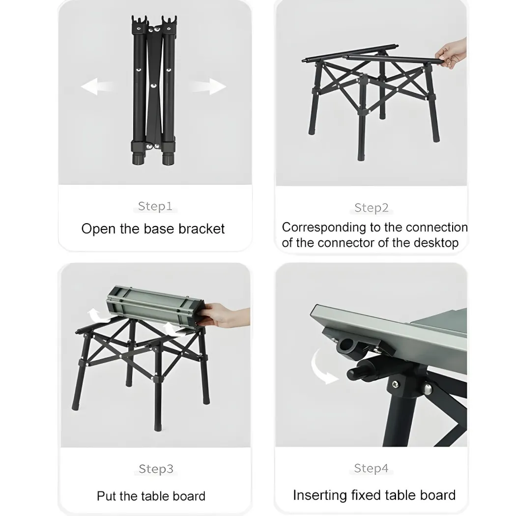 Outdoor Folding Camping Table  |  “TrailFeast” product image 3 (product view)