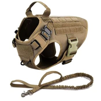 Tactical Dog Harness with Leash  |  “Iron Dog” by Owleys