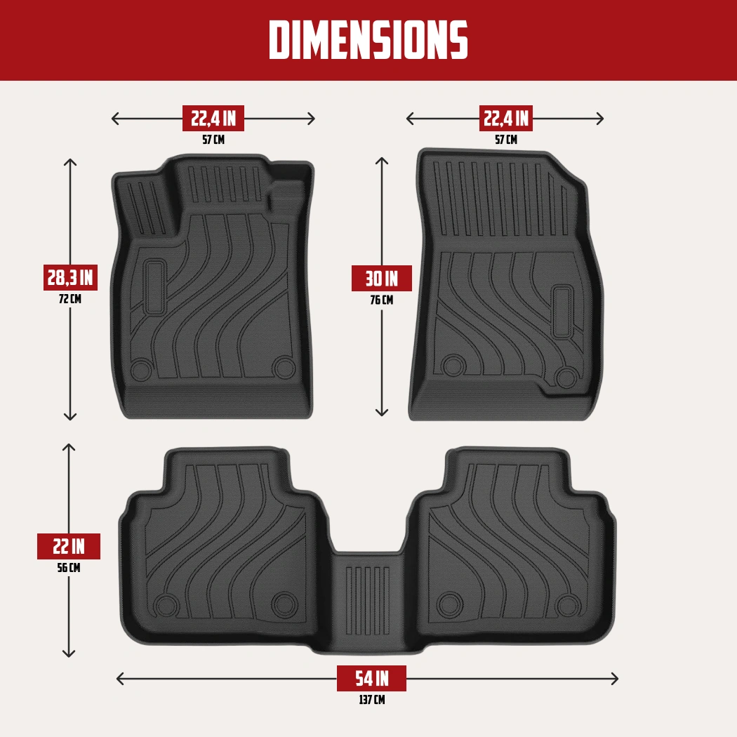 Honda Accord Floor Mats  |  2023-2024 Models Custom Fit - View 4