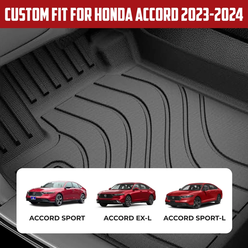 Honda Accord Floor Mats  |  2023-2024 Models Custom Fit - View 3