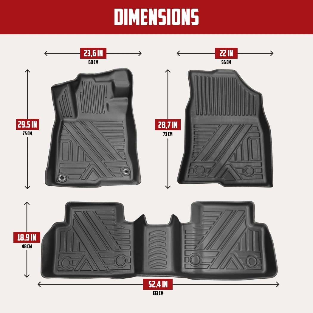 Honda Civic Floor Mats  |  2016-2021 Models Custom Fit - View 4