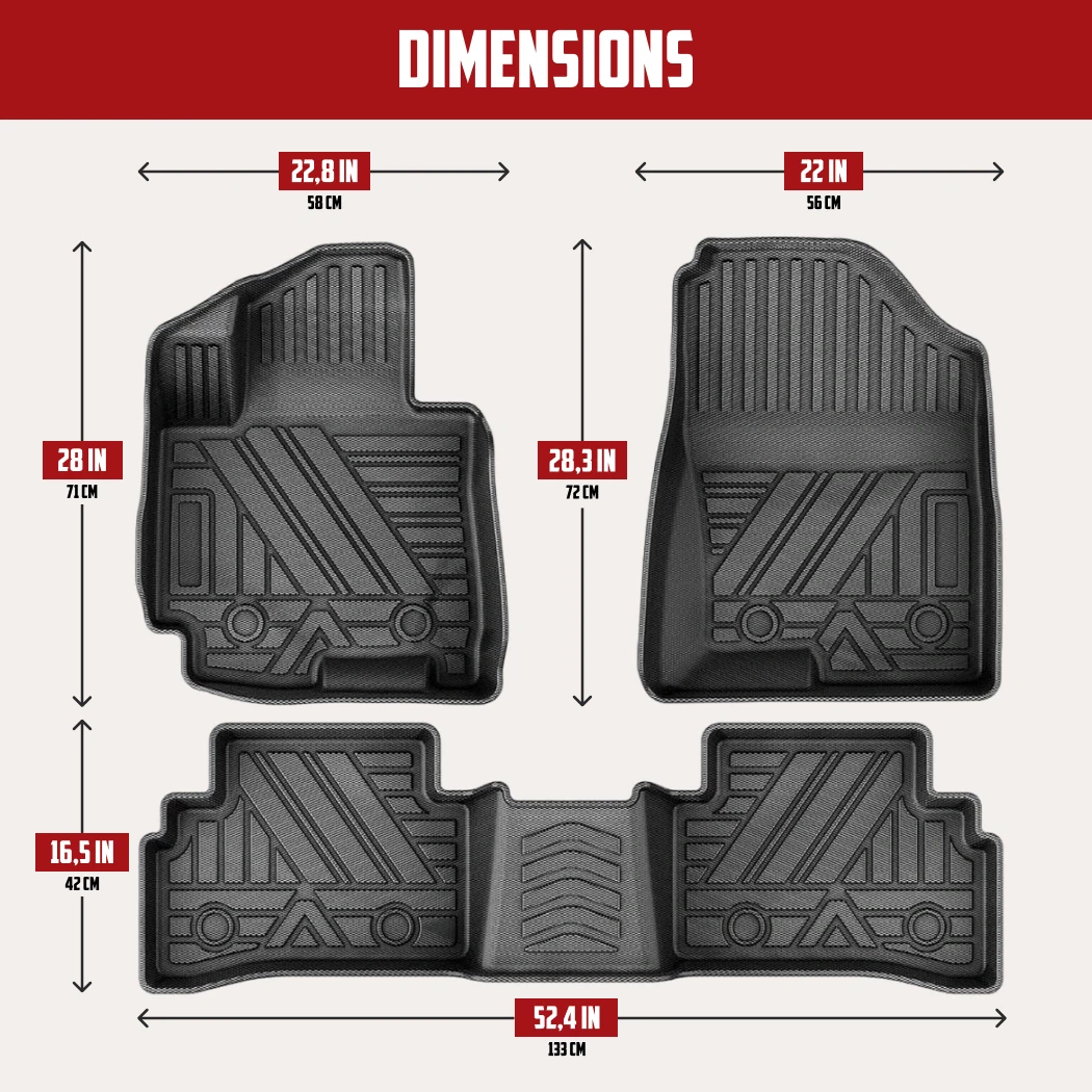 Hyundai Tucson Floor Mats  |  2021-2022 Models Custom Fit - View 4