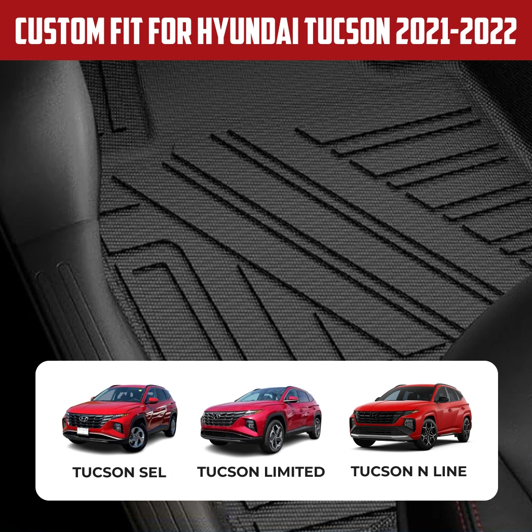 Hyundai Tucson Floor Mats  |  2021-2022 Models Custom Fit - View 3