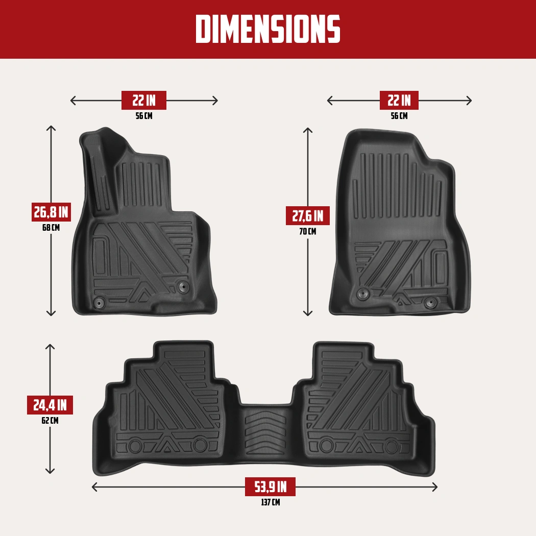 Mazda CX-5 Floor Mats  |  2017-2024 Models Custom Fit - View 4