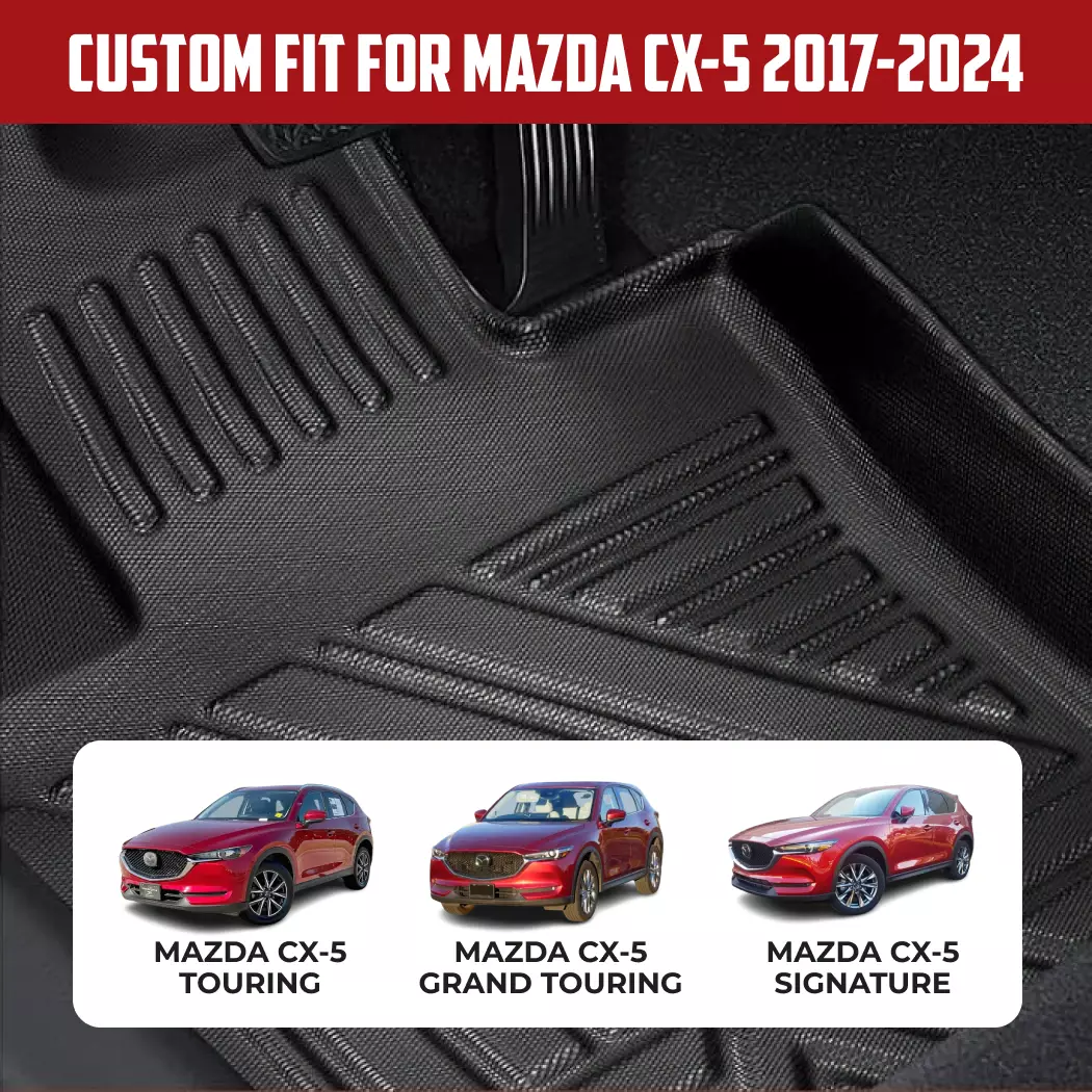 Mazda CX-5 Floor Mats  |  2017-2024 Models Custom Fit - View 3