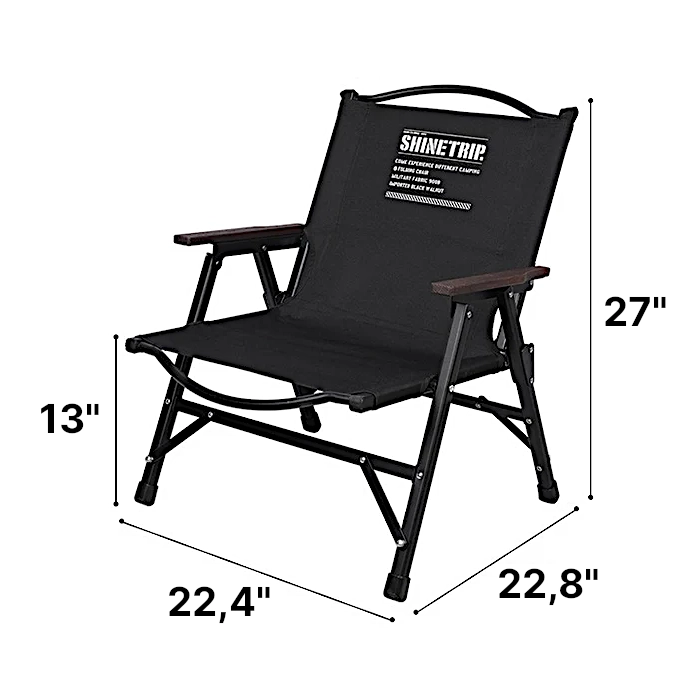 Close-up of Tactical Camping Chair  |  “Tacticamp” - view 2 (product view)