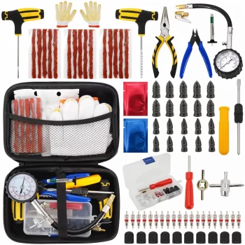 Car Tire Repair Tool Kit  |  “All-In-One” by Owleys