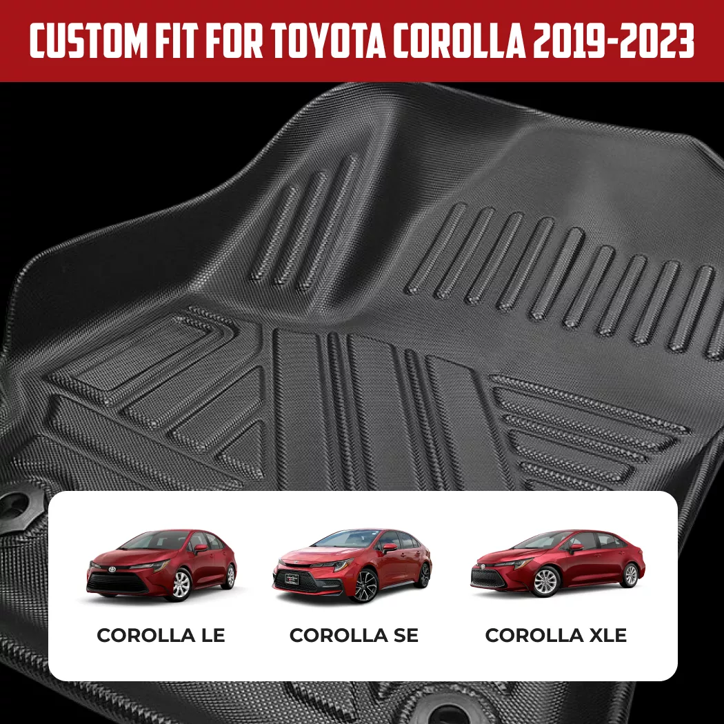 Toyota Corolla Floor Mats  |  2019-2023 Models Custom Fit - View 3